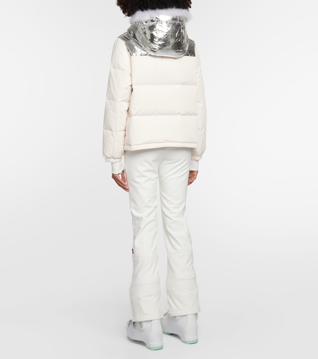 Shearling-trimmed down jacket | Yves Salomon