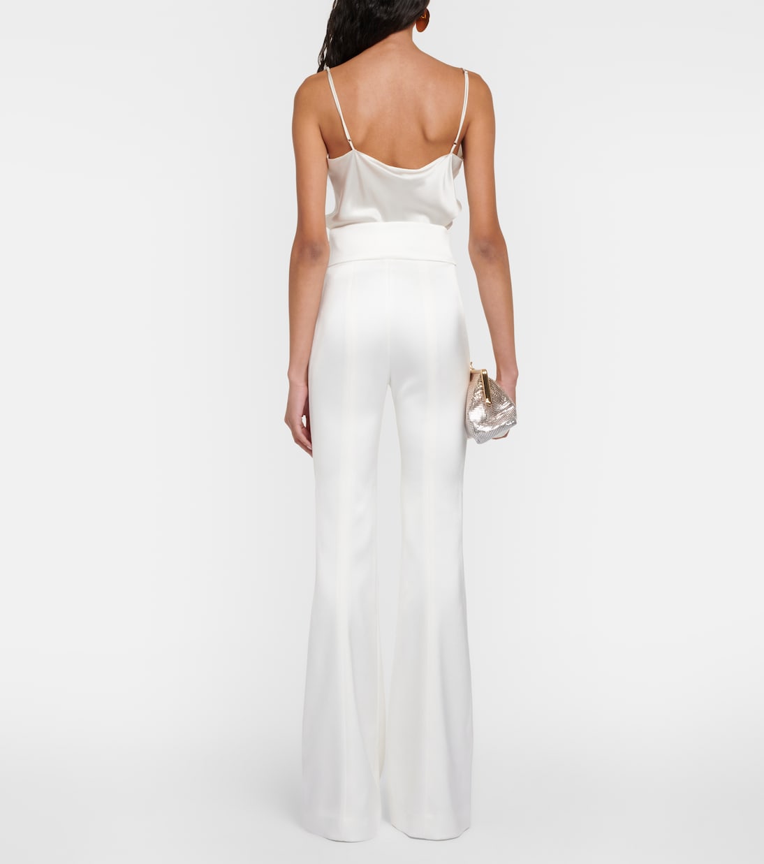 Pantalon de mariée Sculpted en satin | Galvan