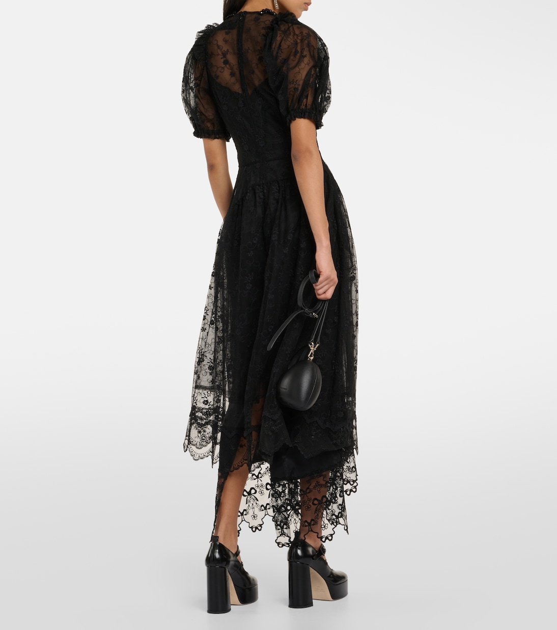 Vestido midi de encaje | Simone Rocha