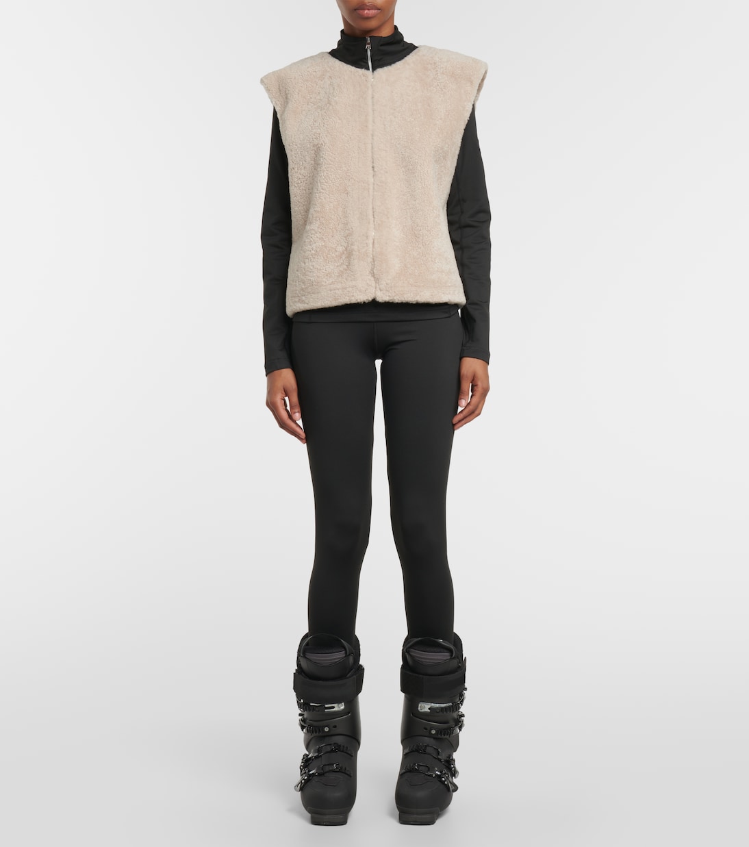 Veste sans manches en shearling | Jet Set