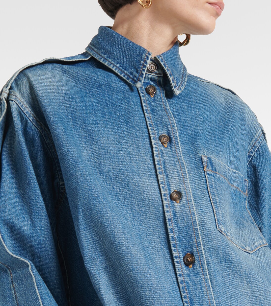 Oversize-Jeanshemd | Victoria Beckham