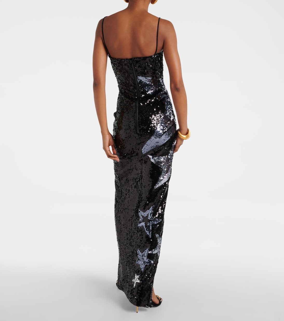 Maxikleid mit Pailletten | Balmain