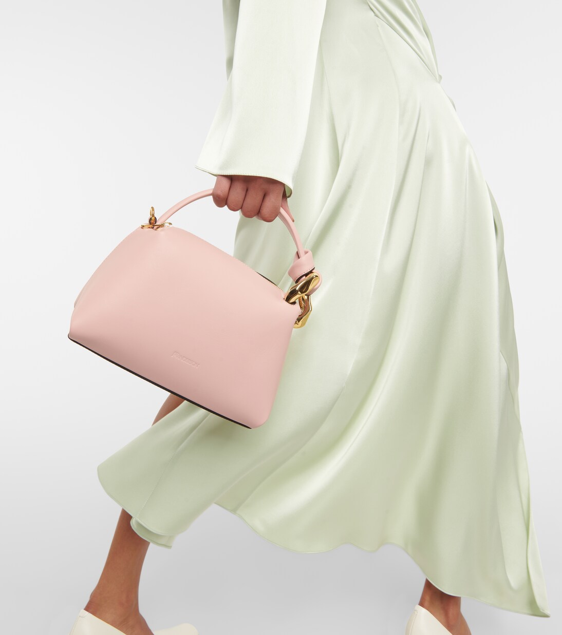 Corner Small leather tote bag  | JW Anderson