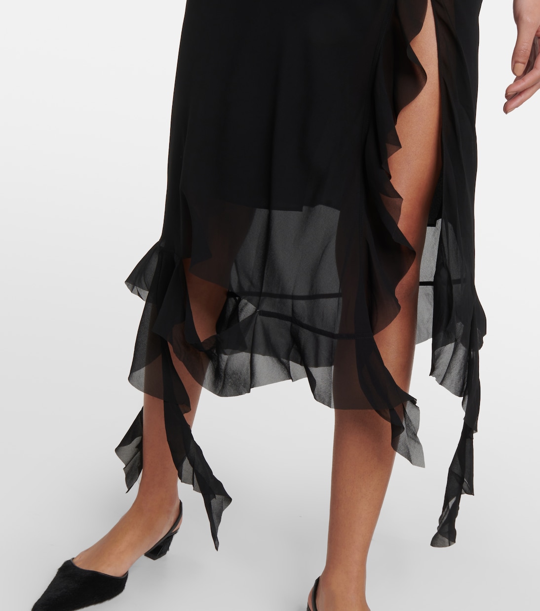 Robe midi asymétrique | Acne Studios