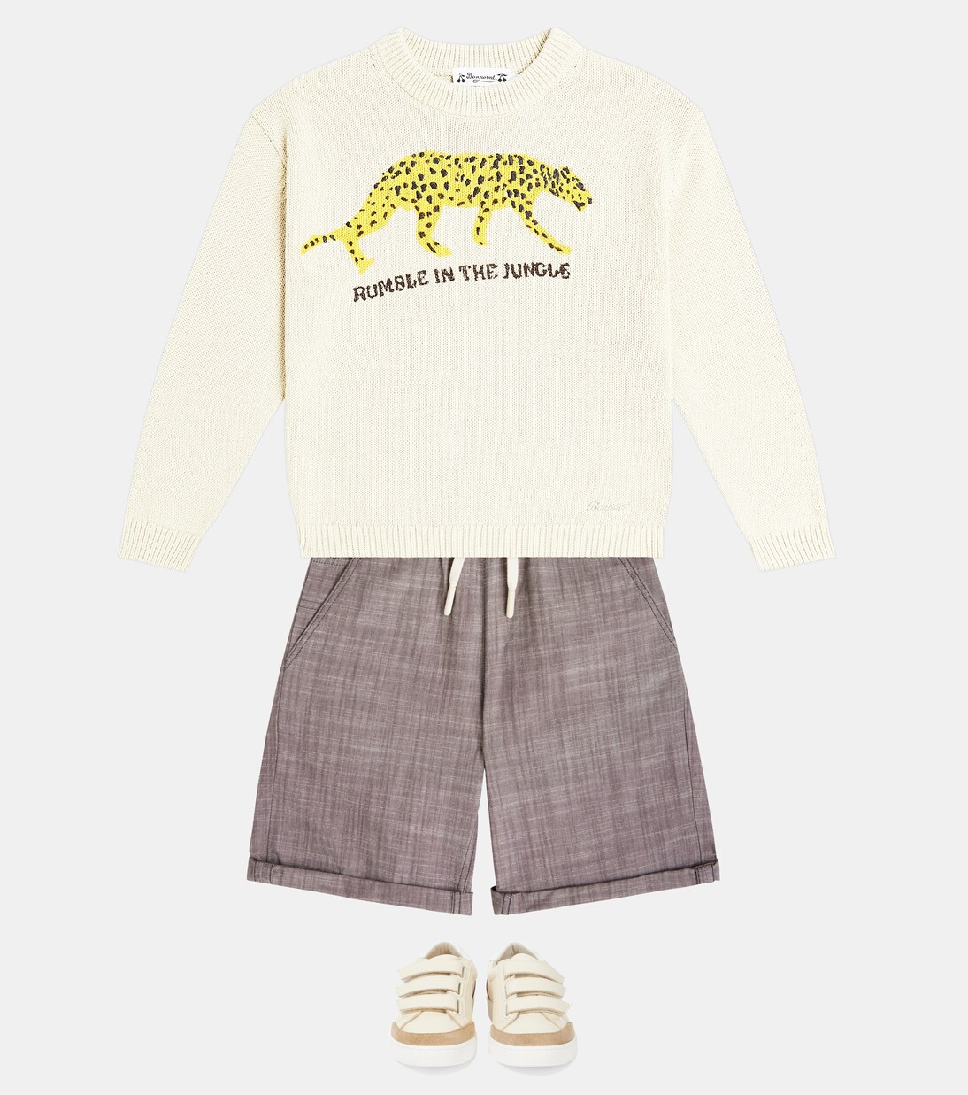 Shorts Conway in chambray di cotone | Bonpoint