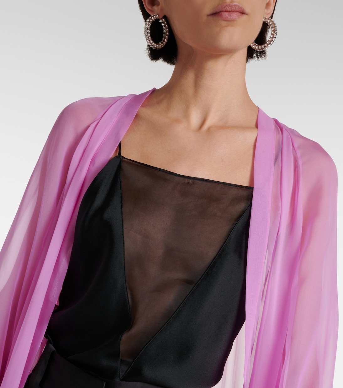 Soprabito Medicea in chiffon di seta | Max Mara