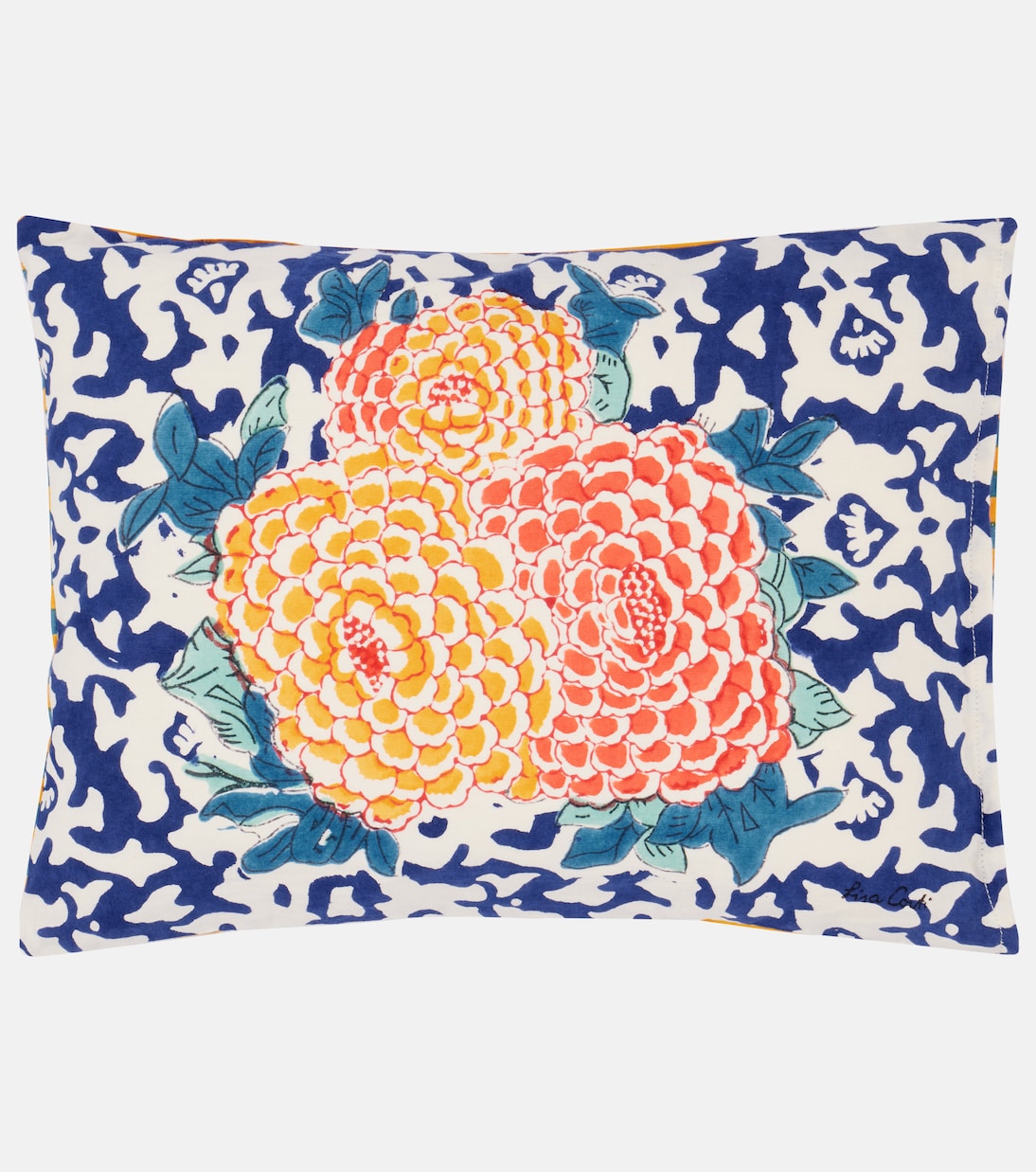 Arabesque Corolla cotton cushion | Lisa Corti