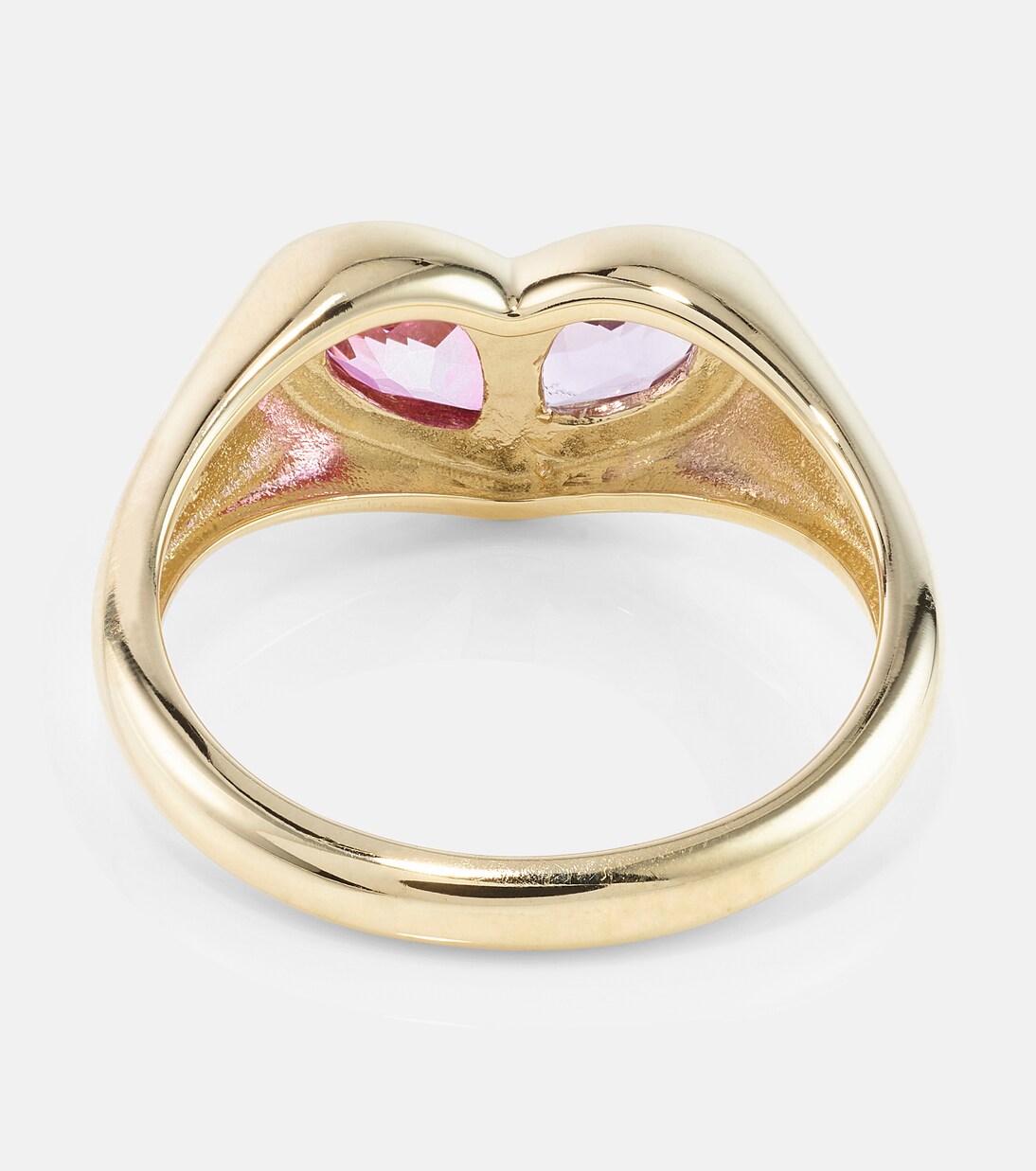 Anello in oro 10kt con ametista e topazio 
