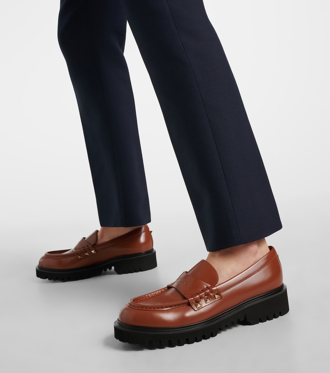 Mocassins Rockstud en cuir | Valentino Garavani
