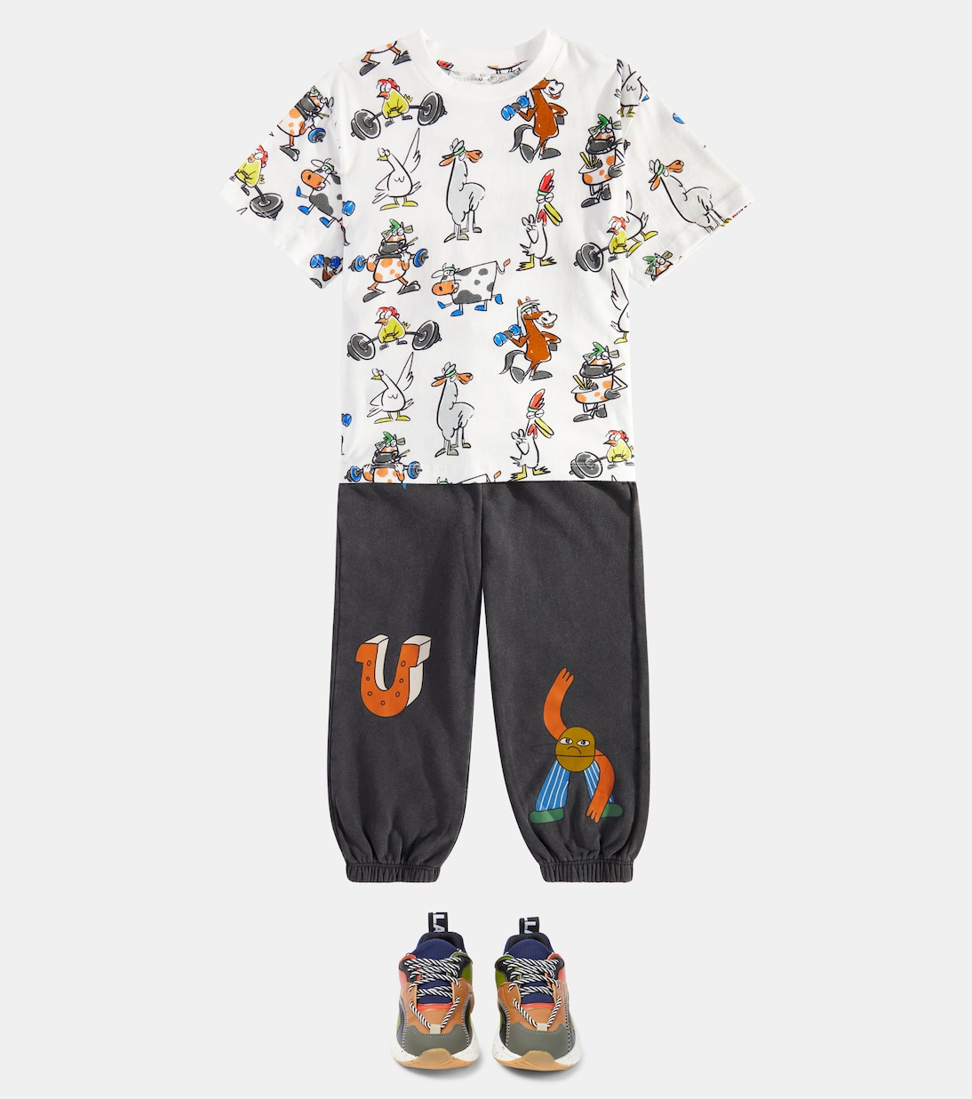 T-shirt Doodle in jersey di cotone | Stella McCartney Kids