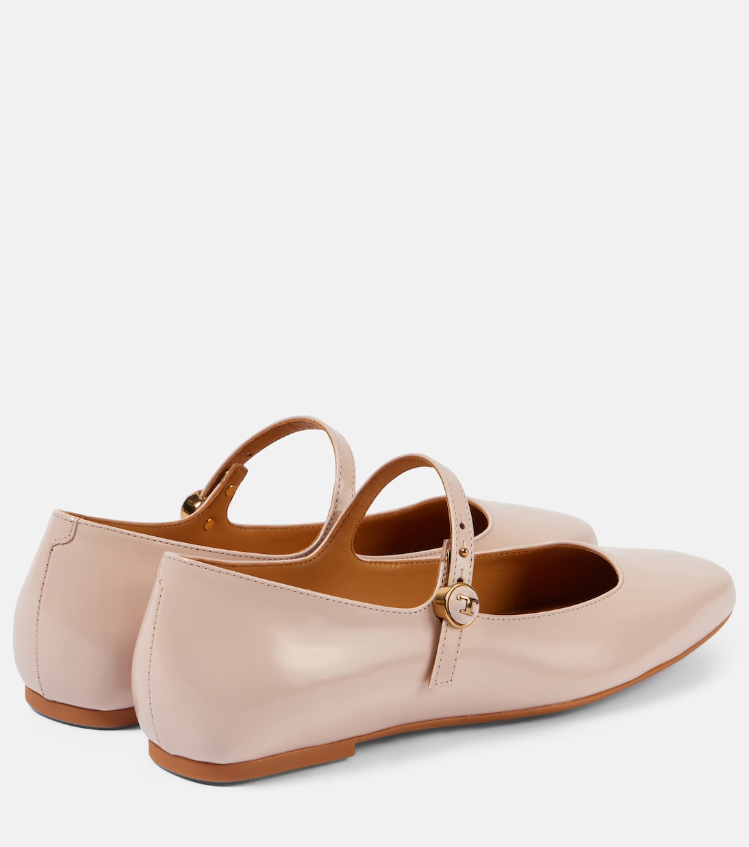 Polished leather Mary Jane flats | Tod's