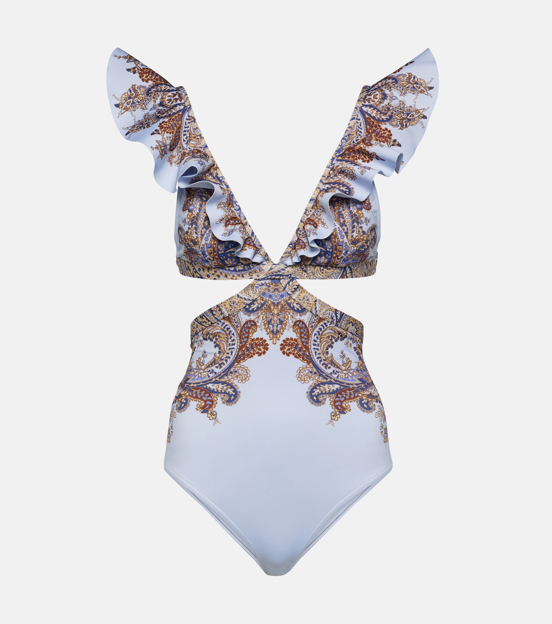Costume intero Ottie Ruffle con cut-out | Zimmermann