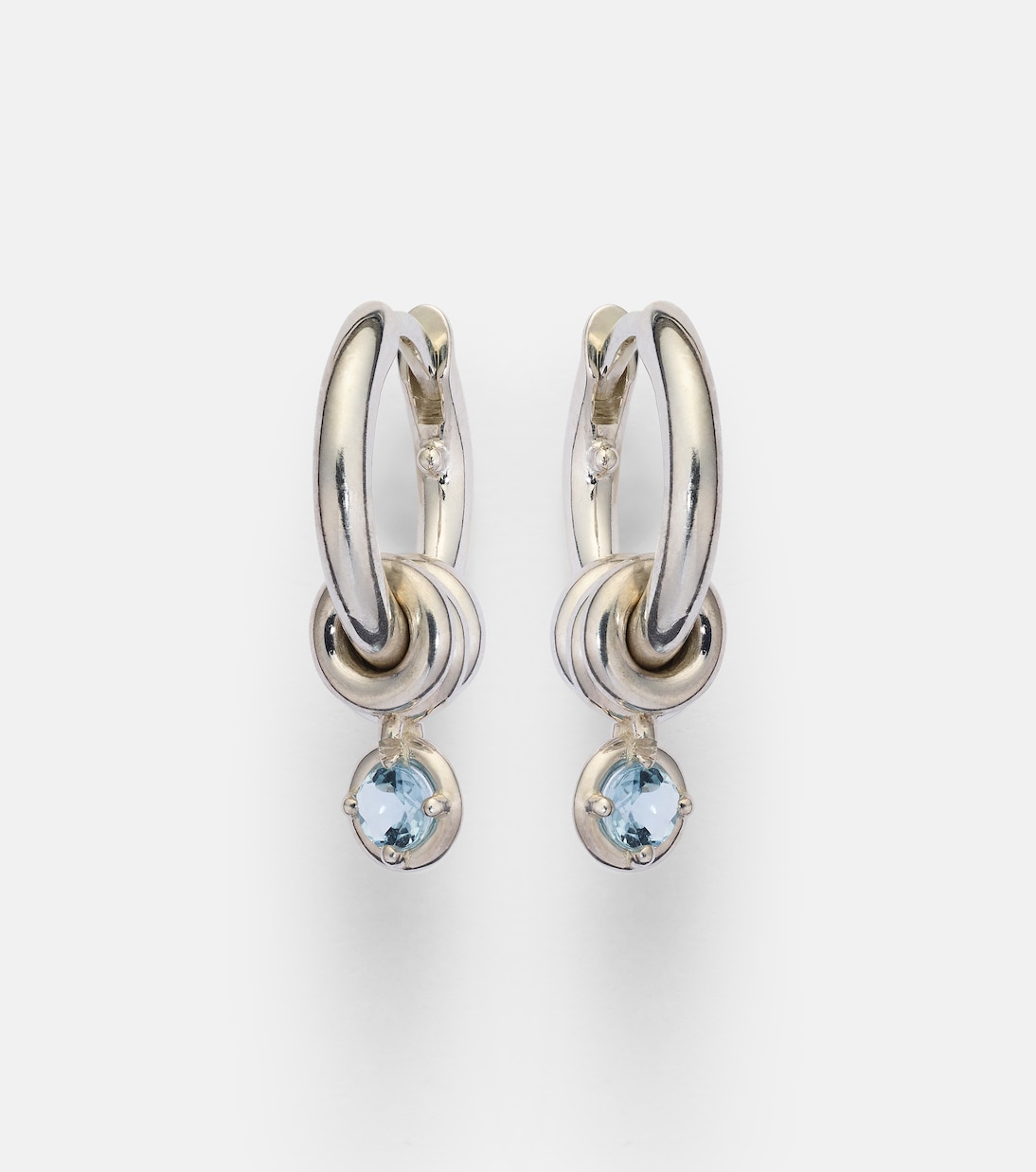 Orecchini Zahra Micro in argento sterling con zaffiro | Spinelli Kilcollin