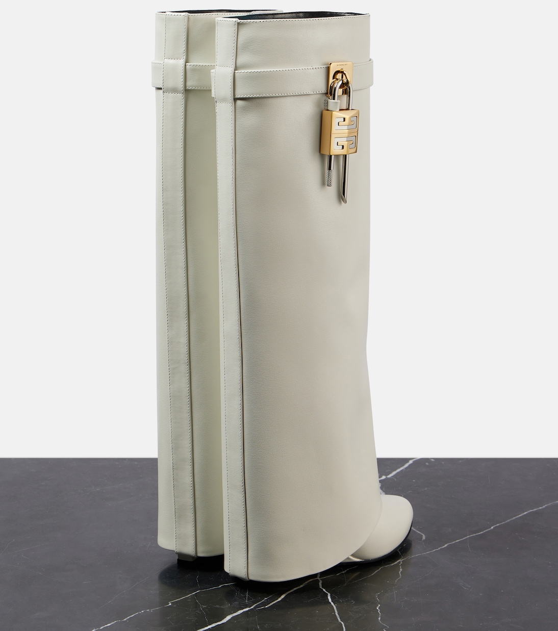 Botas altas Shark Lock de piel | Givenchy