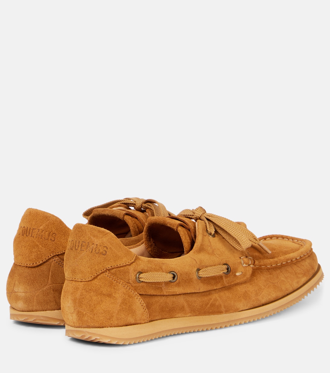 Chaussures bateau Batto en daim effet crocodile | Jacquemus