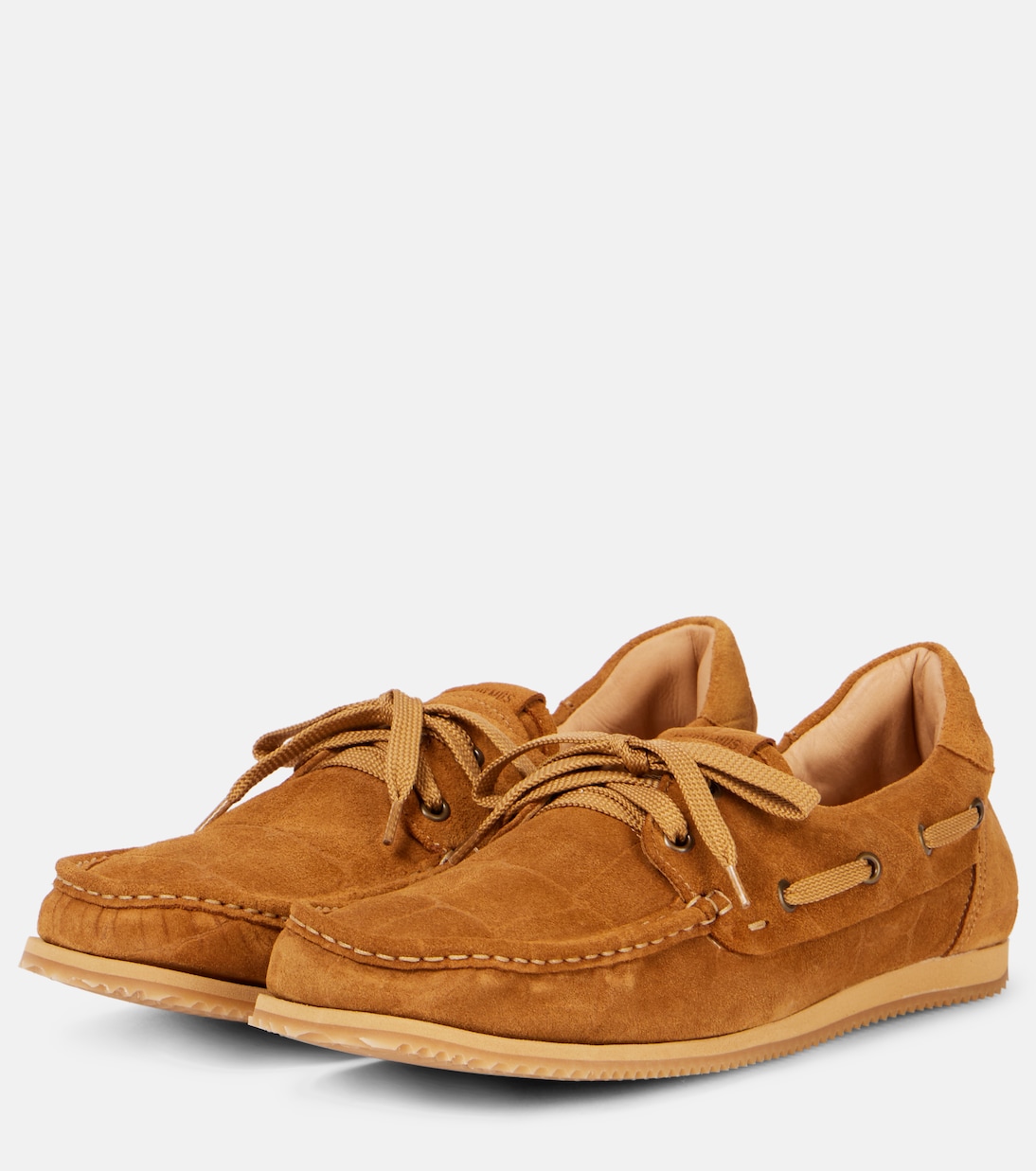 Chaussures bateau Batto en daim effet crocodile | Jacquemus