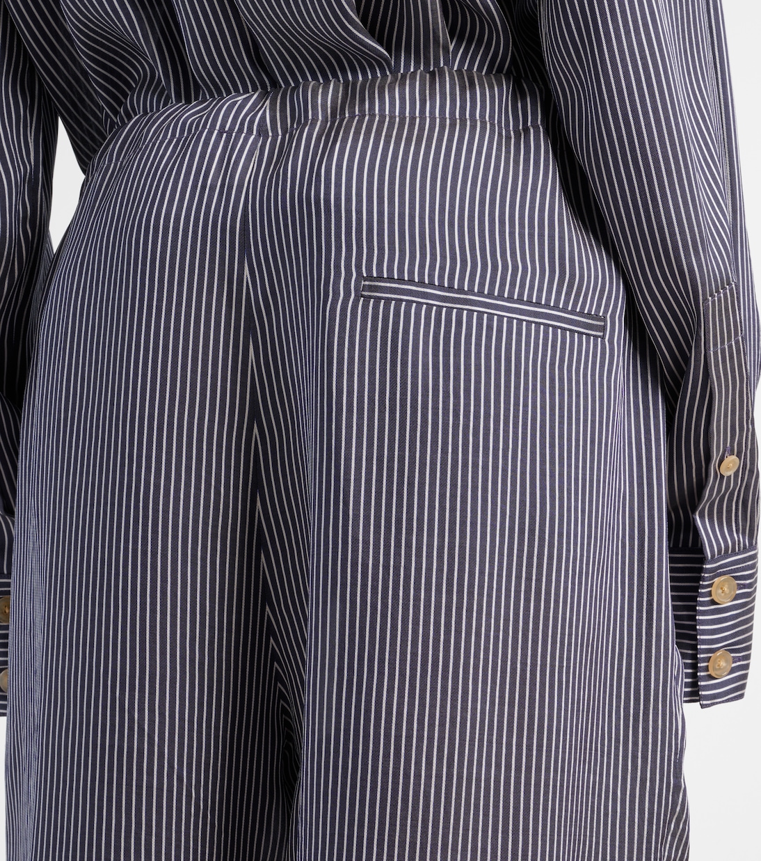 Pantaloni regular Trenton a righe | Khaite