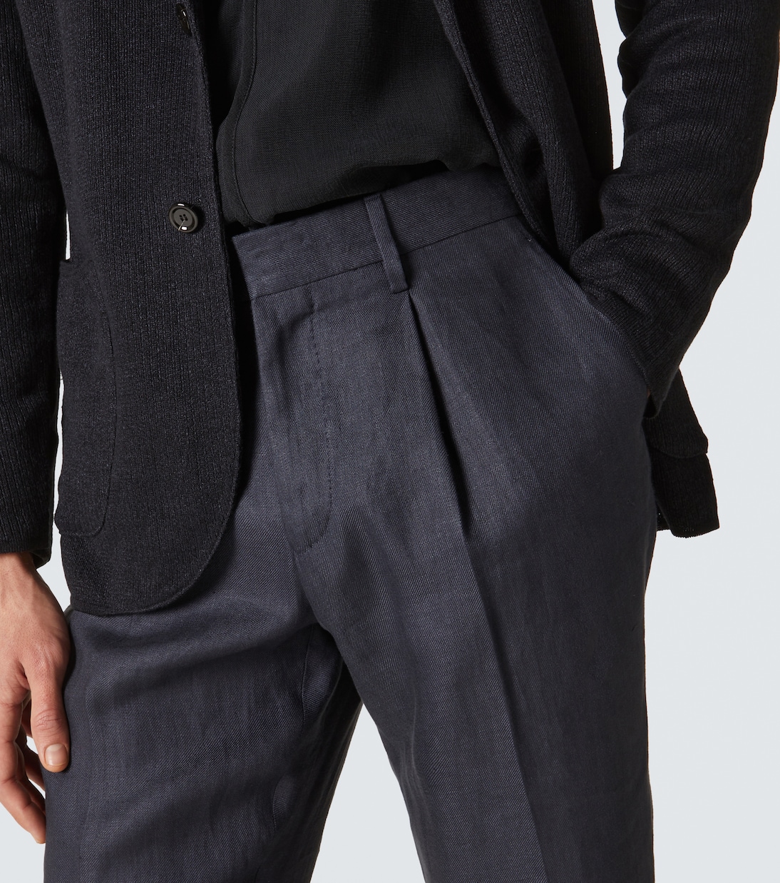 Pantaloni regular in lino | Lardini