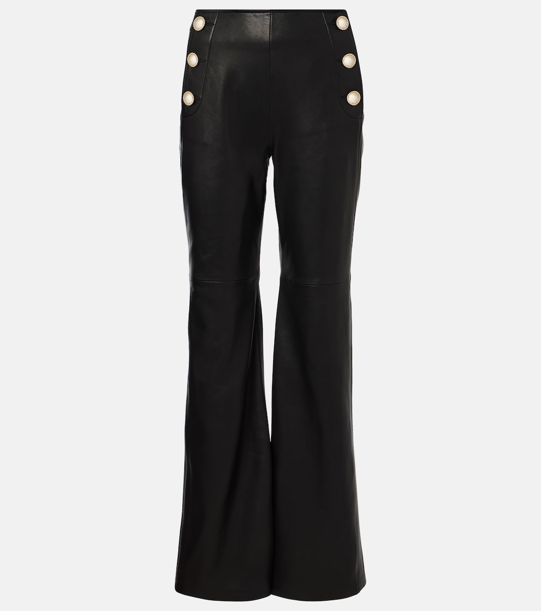 Sleek Statement leather flared pants | Dorothee Schumacher