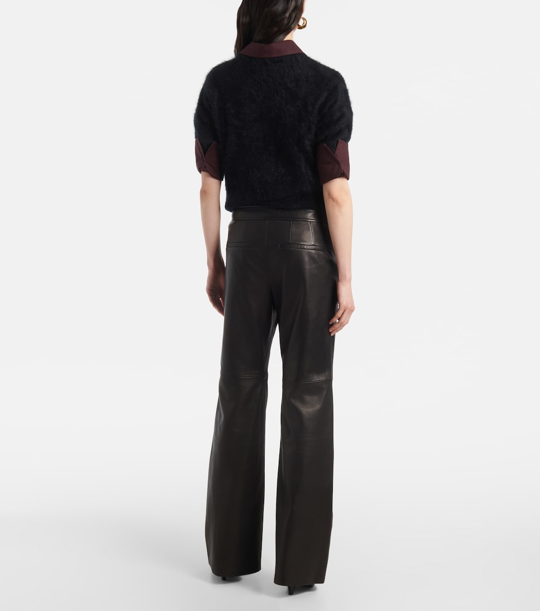 Sleek Statement leather flared pants | Dorothee Schumacher
