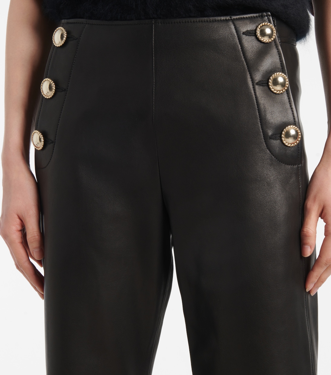Sleek Statement leather flared pants | Dorothee Schumacher