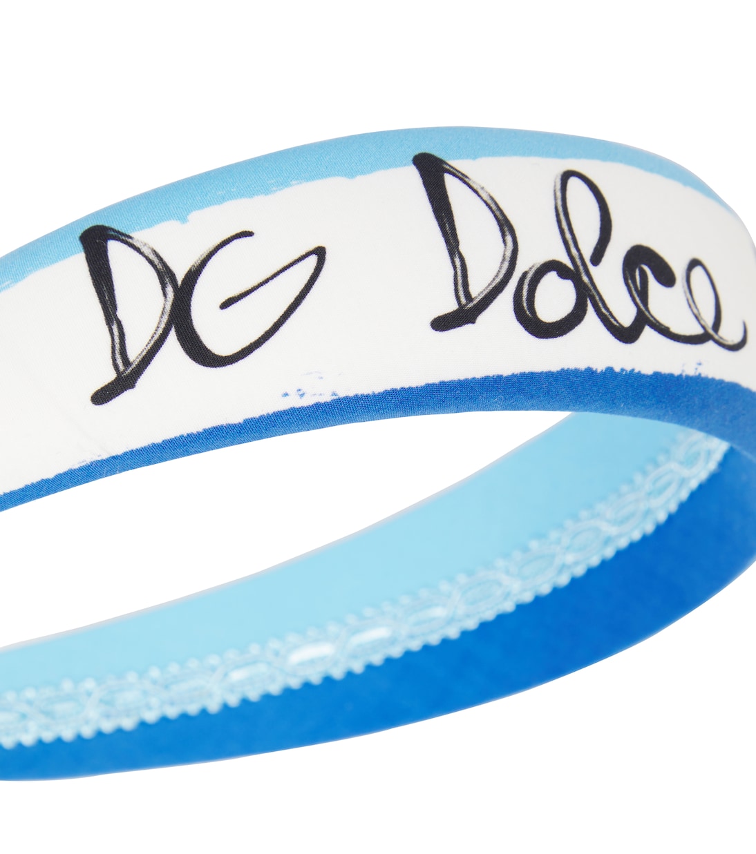 Cerchietto in popeline con logo | Dolce&Gabbana Kids