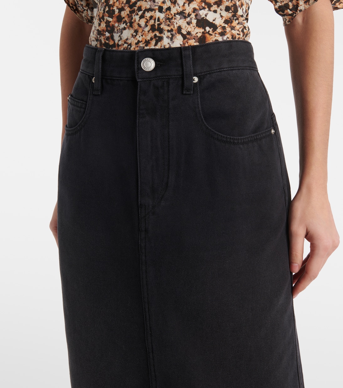Jupe midi Tilauriagz en jean | Marant Etoile