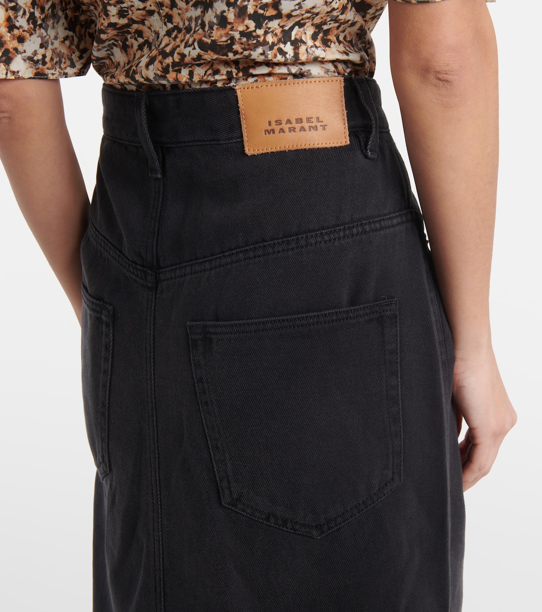 Jupe midi Tilauriagz en jean | Marant Etoile