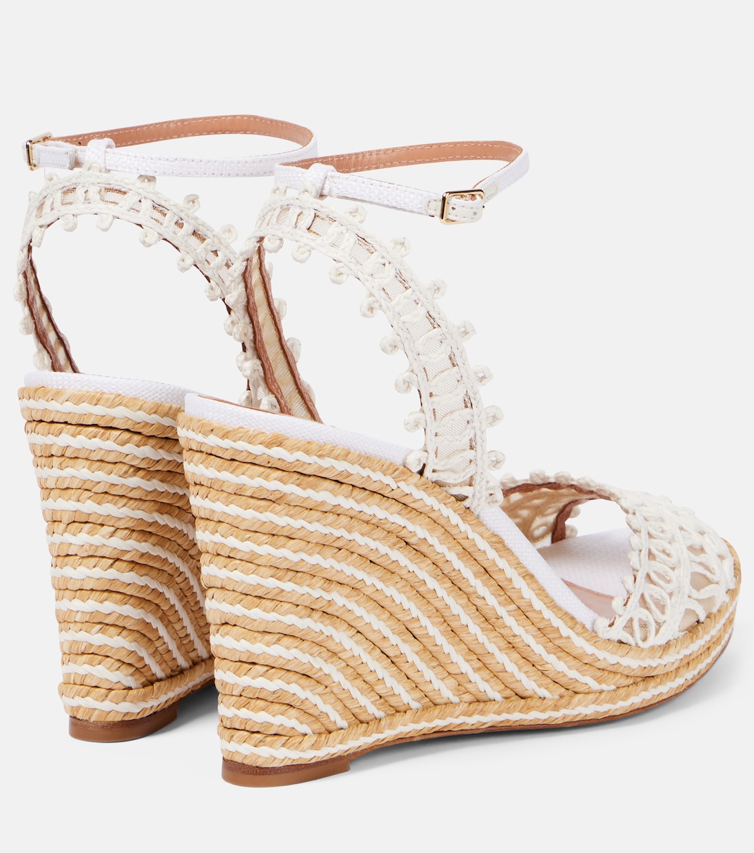 Espadrillas con zeppa Kahlo 105 in rafia | Aquazzura