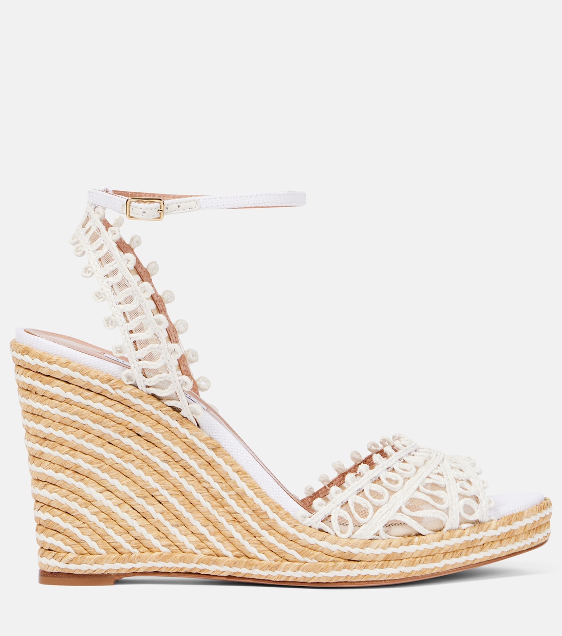 Espadrillas con zeppa Kahlo 105 in rafia | Aquazzura