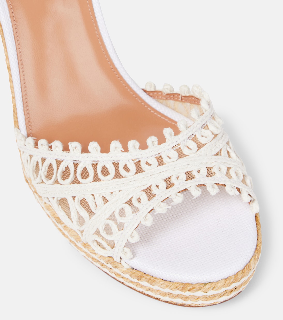 Espadrillas con zeppa Kahlo 105 in rafia | Aquazzura