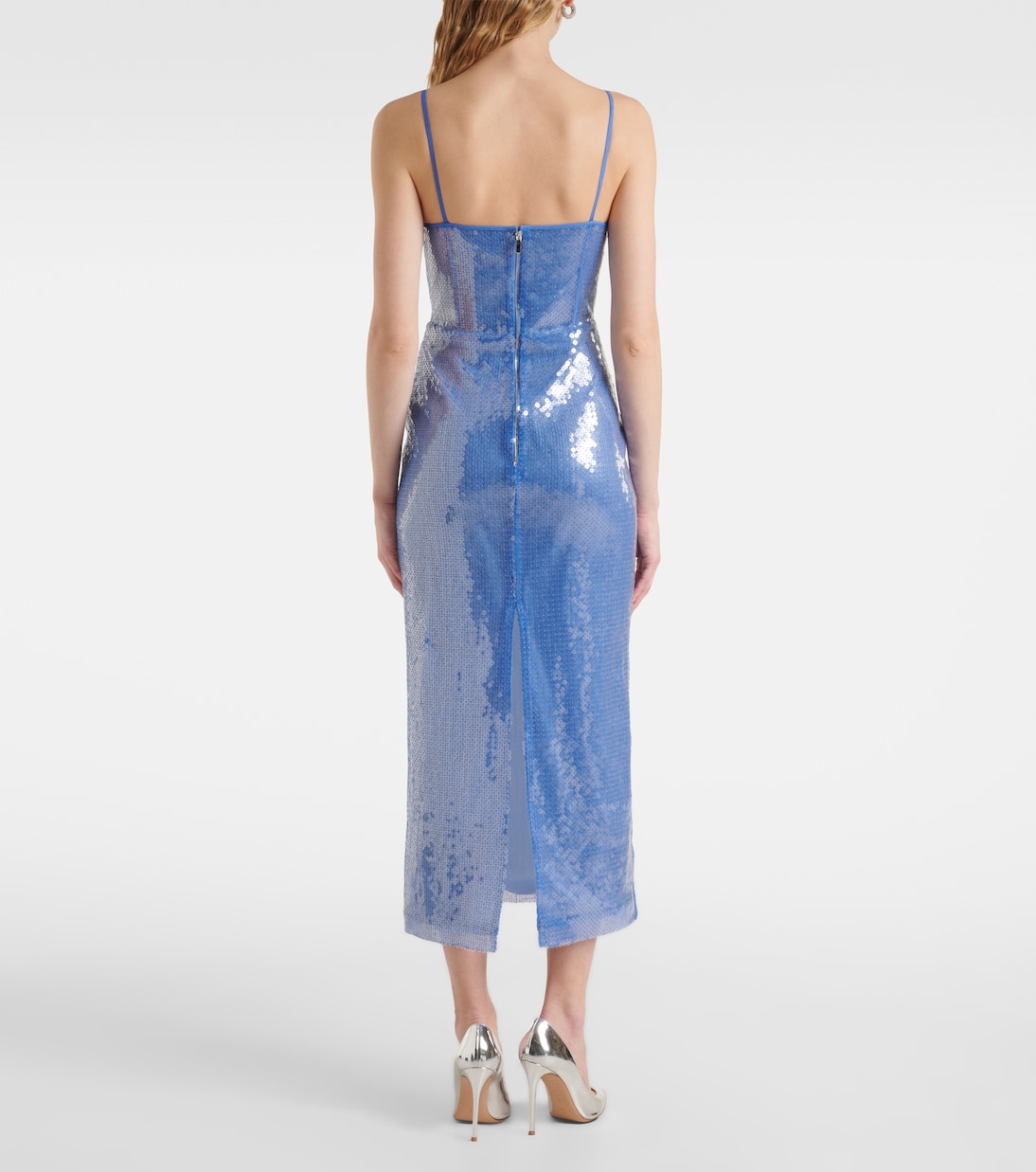 Vestido con corsé con lentejuelas | David Koma