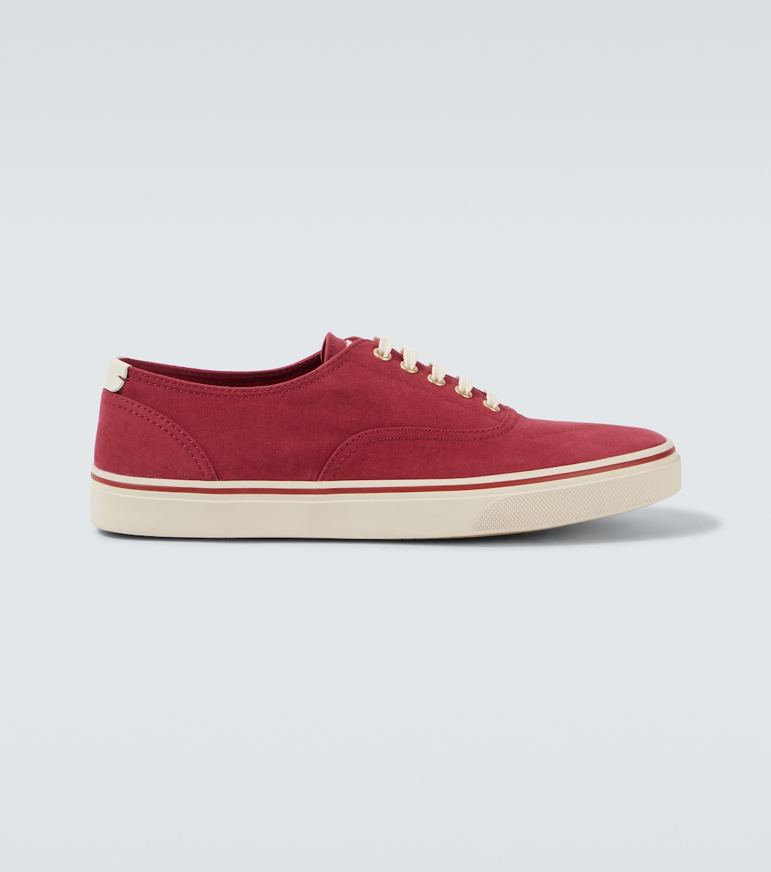 Sneakers aus Canvas mit Leder | Brunello Cucinelli