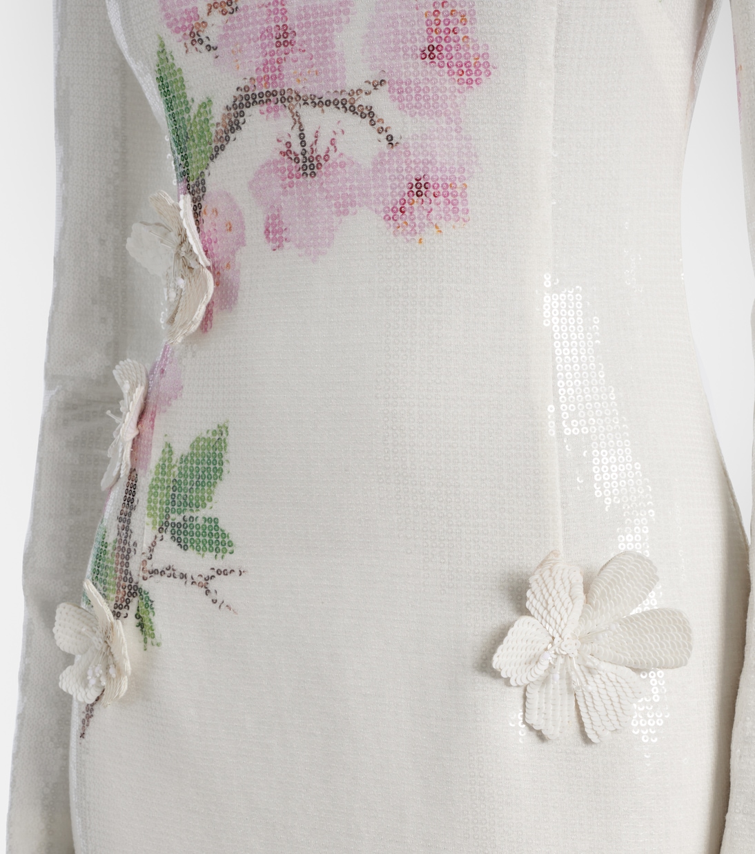 Embroidered sequined jersey gown | Oscar de la Renta