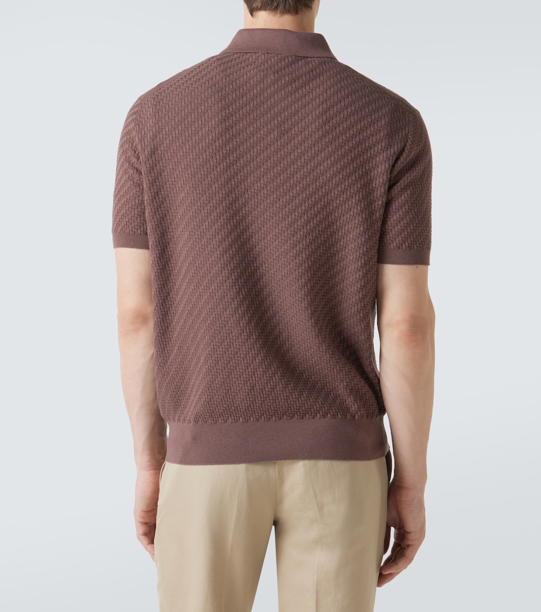 Cotton, silk, and cashmere polo shirt | Brioni