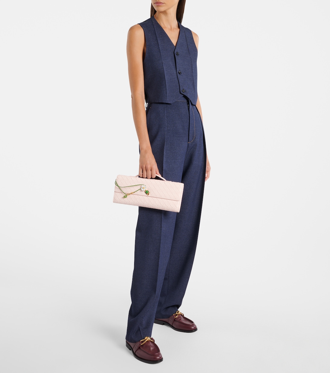 Andiamo Intrecciato leather clutch | Bottega Veneta