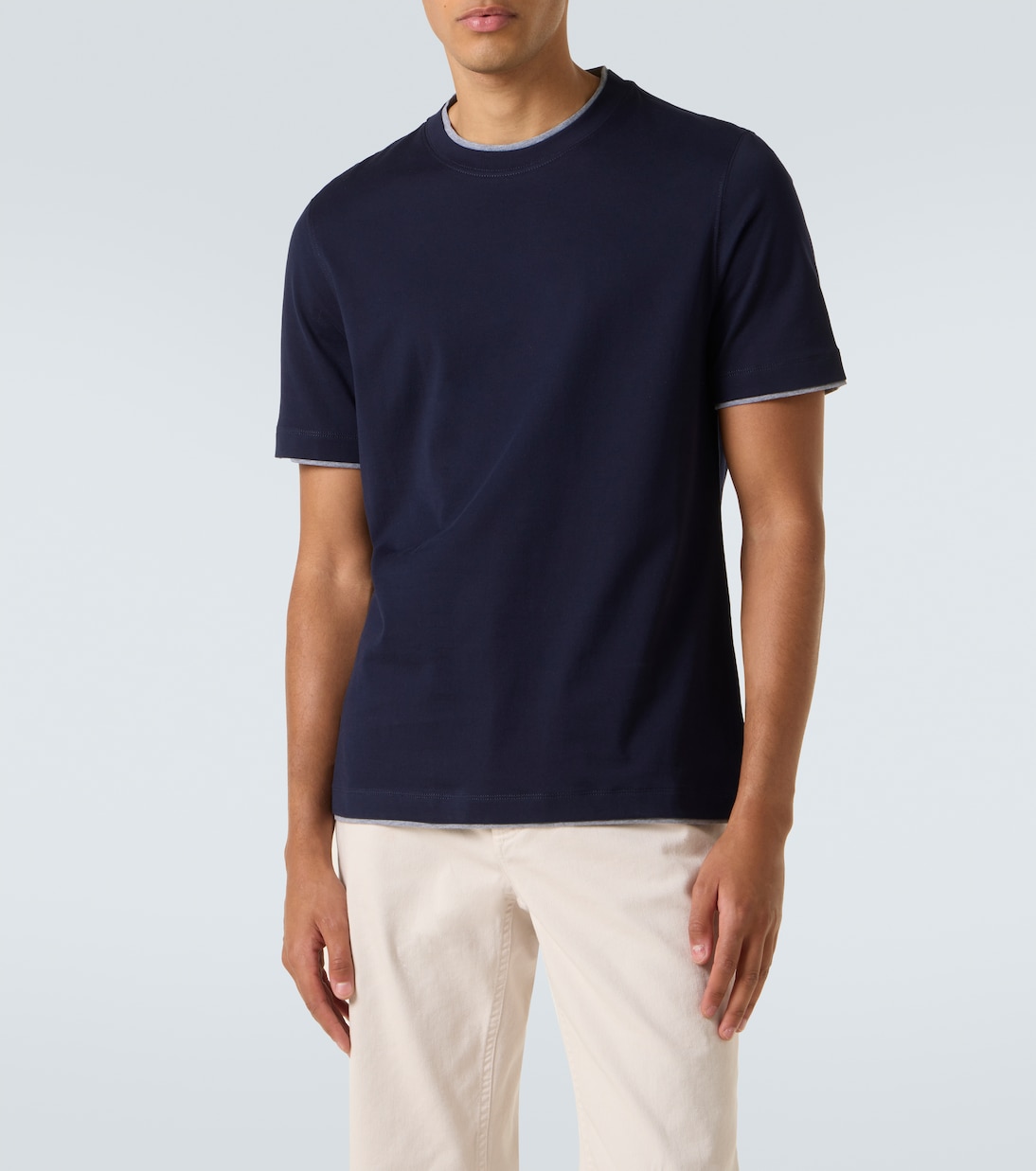T-shirt in jersey di cotone | Brunello Cucinelli