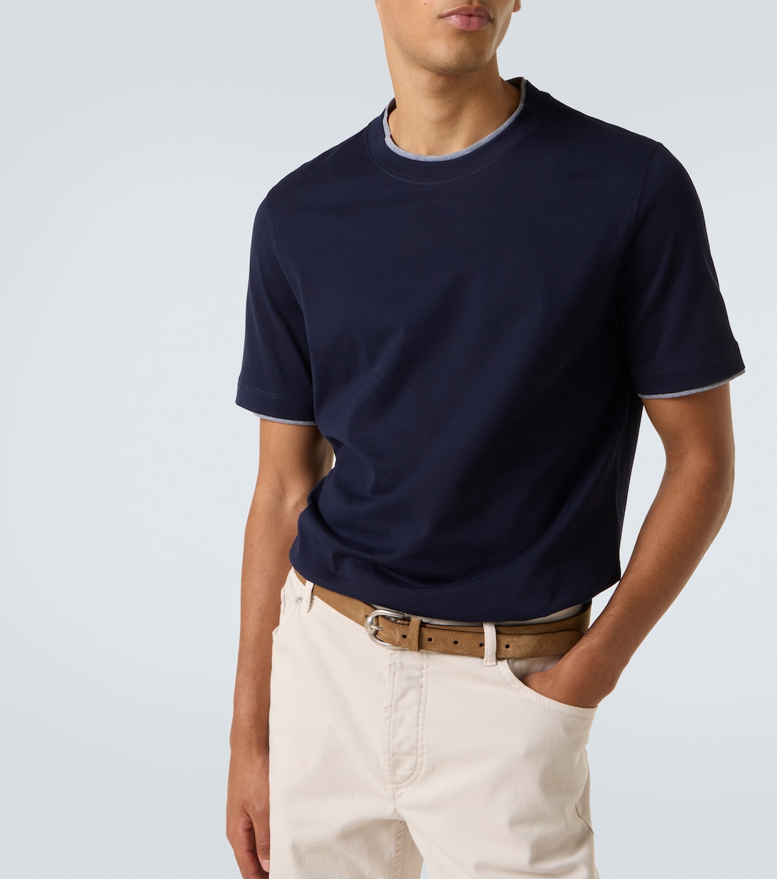 T-shirt in jersey di cotone | Brunello Cucinelli
