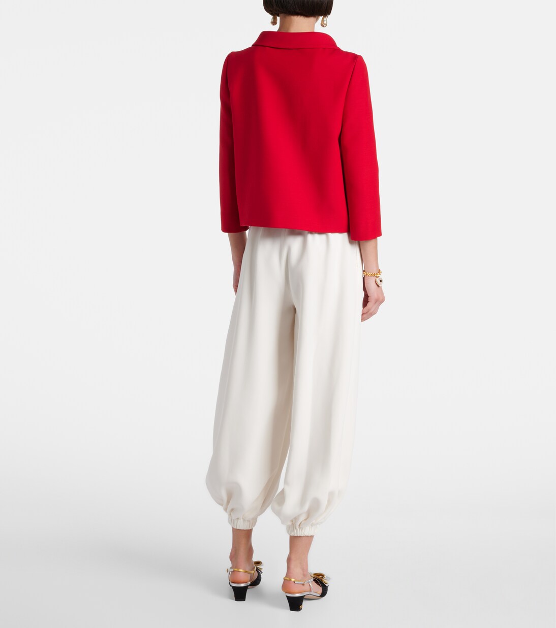 Blazer Crêpe Couture à ornements | Valentino