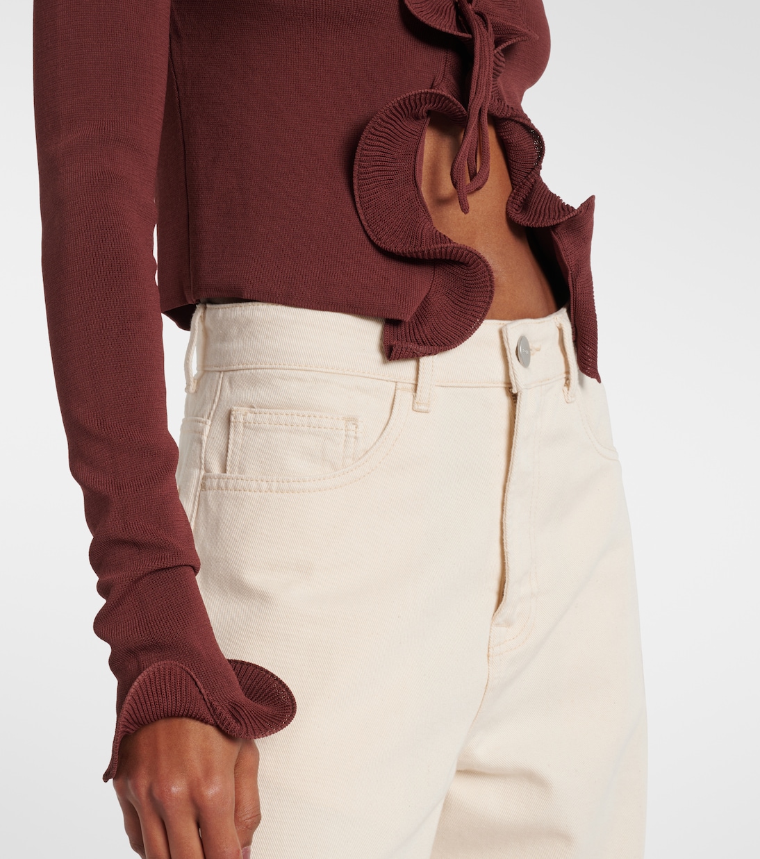 Top in maglia con volant | Same