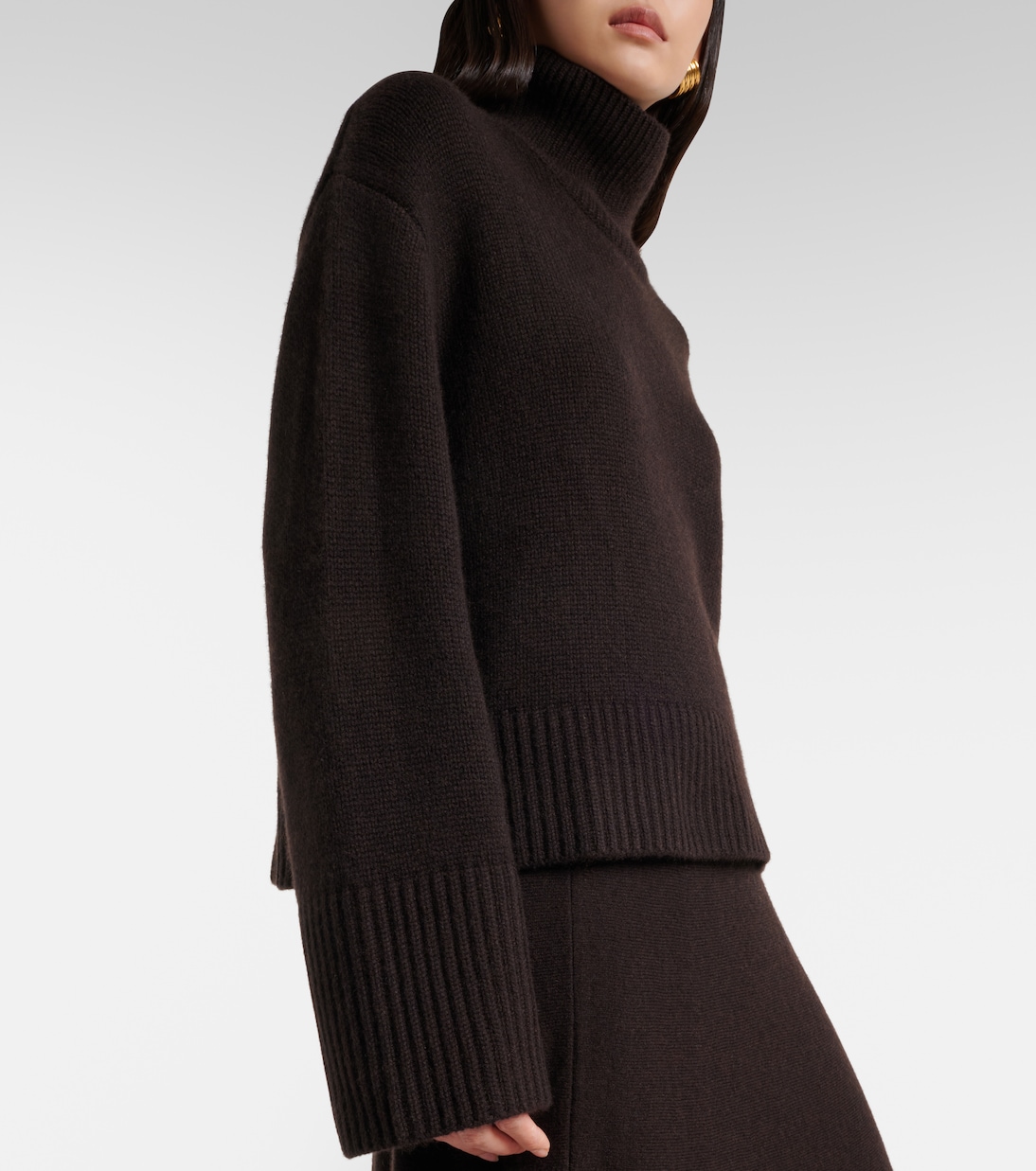 Rollkragenpullover Fleur aus Kaschmir | Lisa Yang