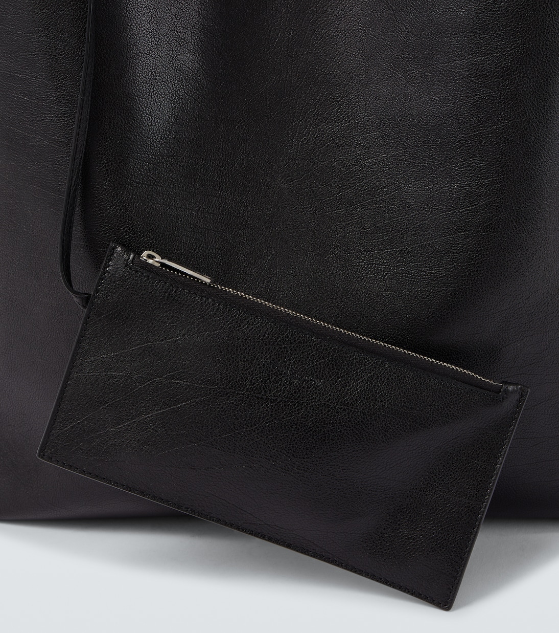 Bold leather tote bag | Saint Laurent