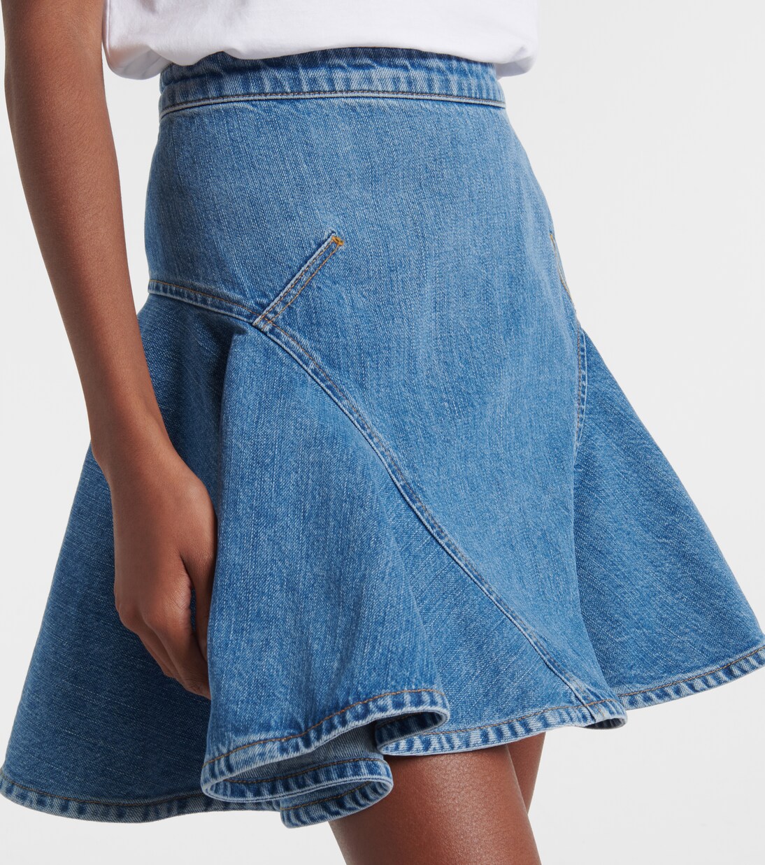 Ruffled denim miniskirt | Givenchy
