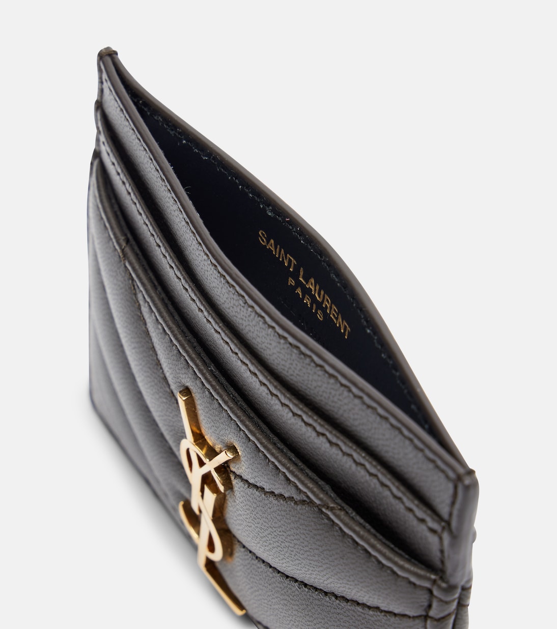 Kartenetui Cassandre aus Matelassé-Leder | Saint Laurent