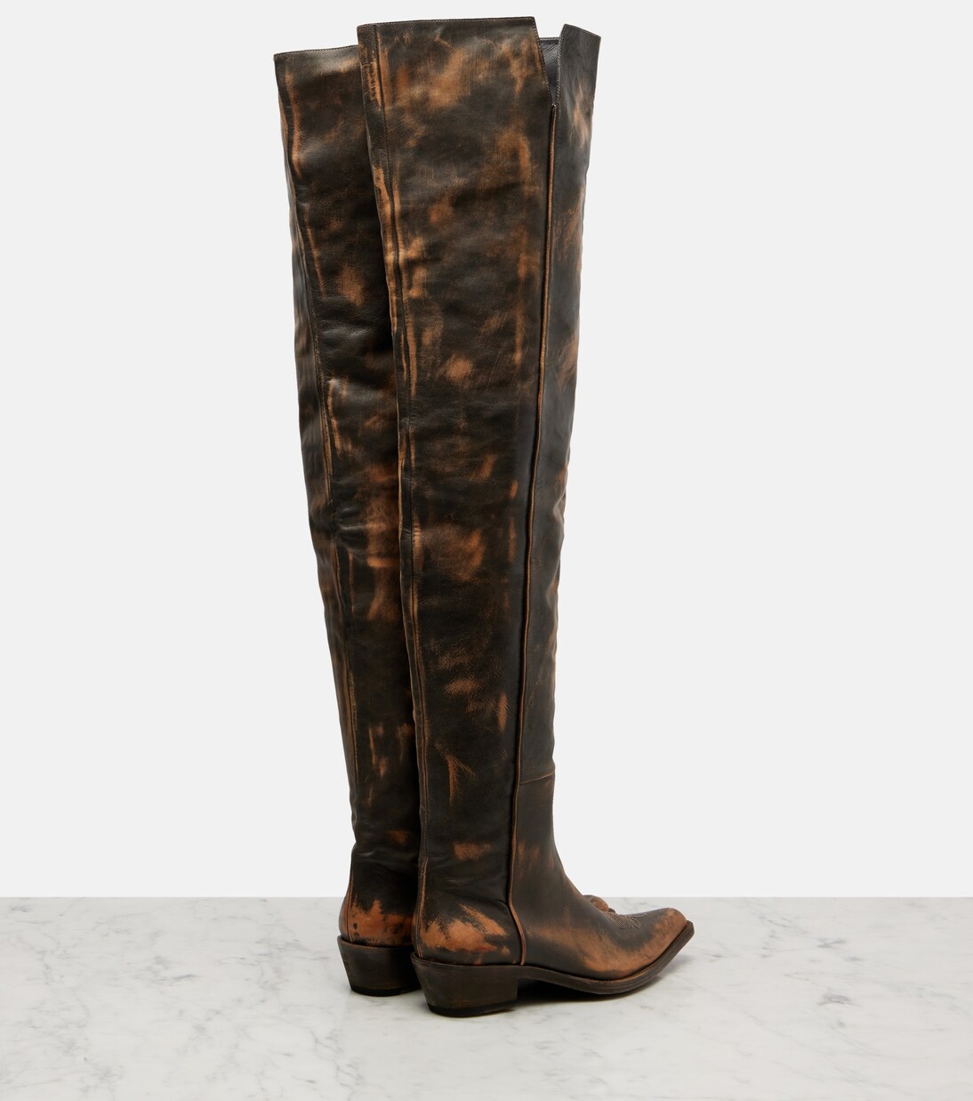 Overknee-Stiefel Clive 35 aus Leder | Khaite