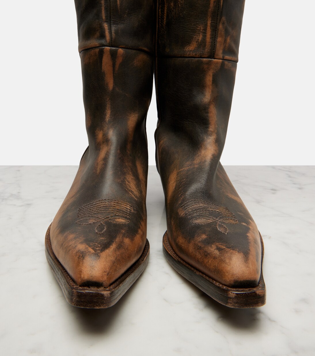 Overknee-Stiefel Clive 35 aus Leder | Khaite
