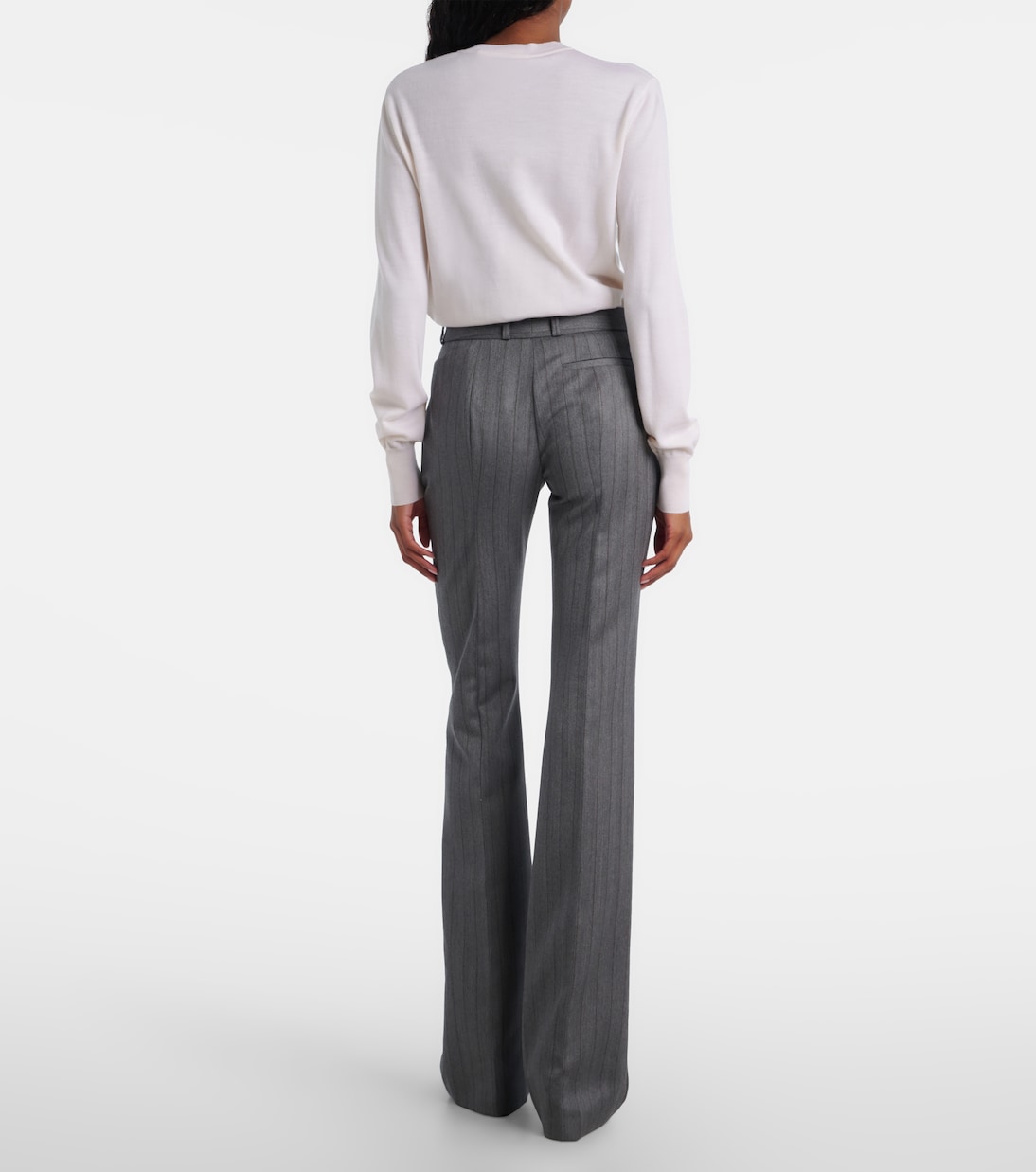 Striped wool flared pants | McQueen
