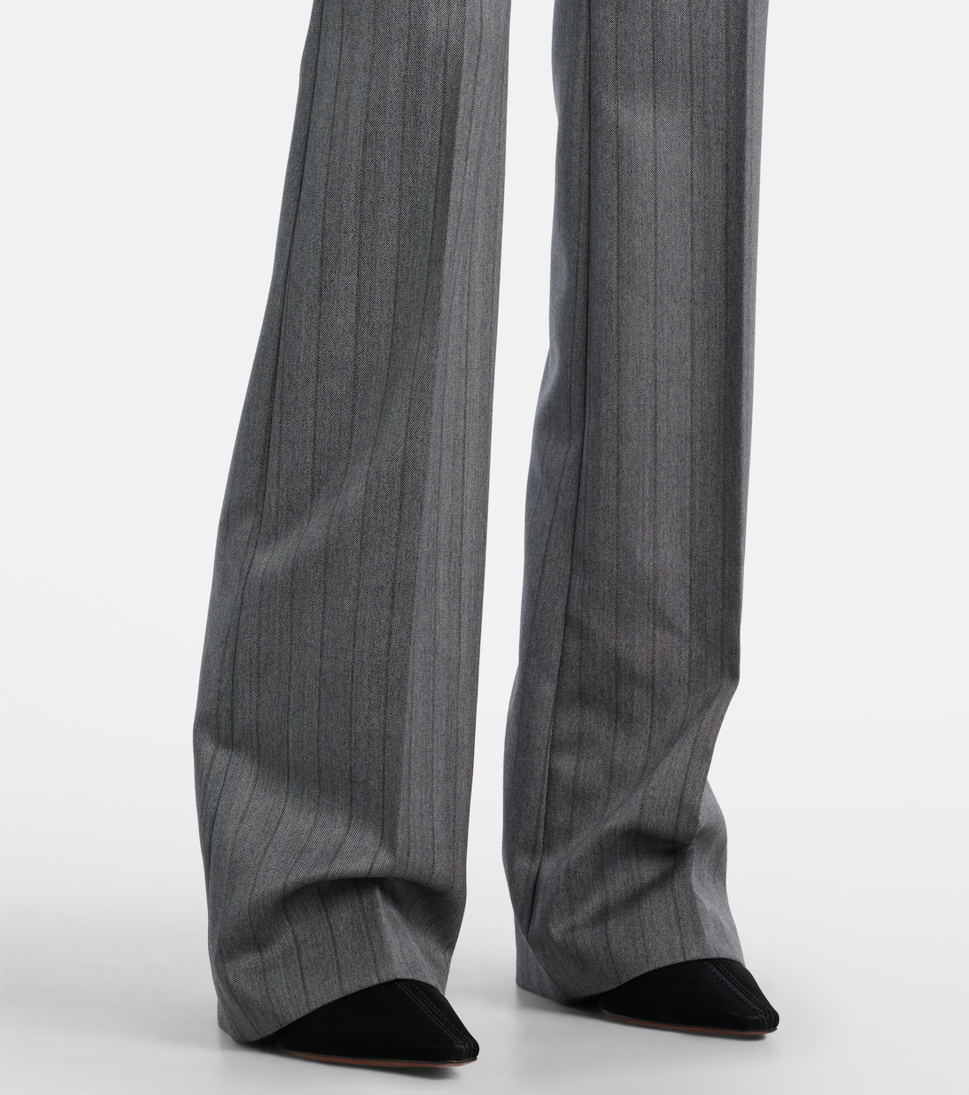 Striped wool flared pants | McQueen