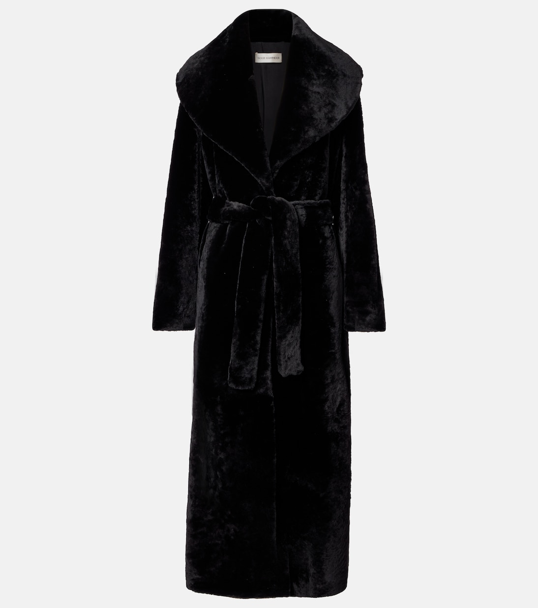Giovanna shearling wrap coat | Nour Hammour