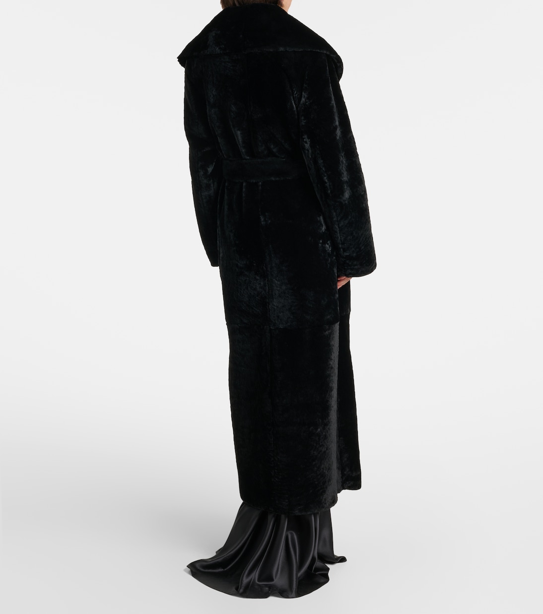 Giovanna shearling wrap coat | Nour Hammour